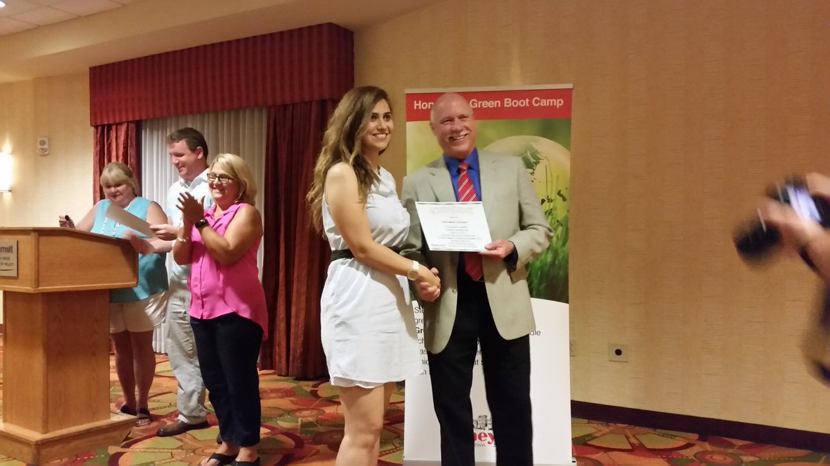 TimWerbrich's tweet photo. Team Sustainability receiving certs for #HONGBC from Mike Taylor @HoneywellBuild #bestteamever #bestteachersever https://t.co/GIZO5yjEGy