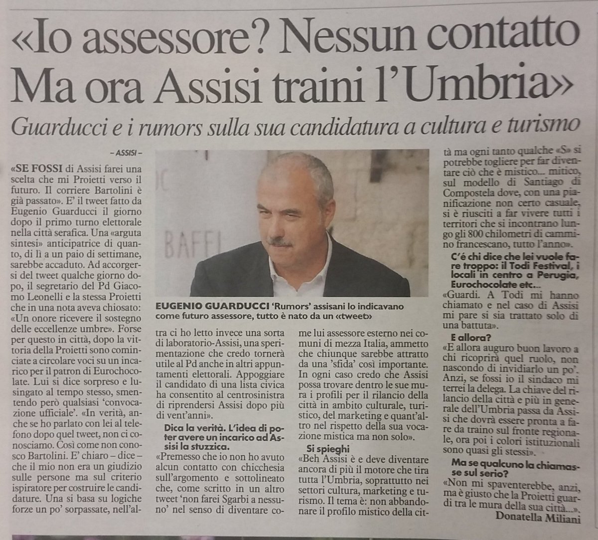 Vadodifritto's tweet photo. I miei 2 figli ed il mio I° evento sono nati li.Conosco bene la strada e i mie limiti di capacità. #Assissore ☺ https://t.co/cROOjLLr2L