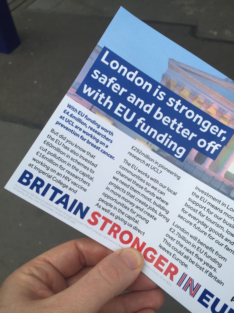 AlistairJarvis's tweet photo. Brave the rain and #voteRemain today #UnisforEU https://t.co/nDUyesW32A