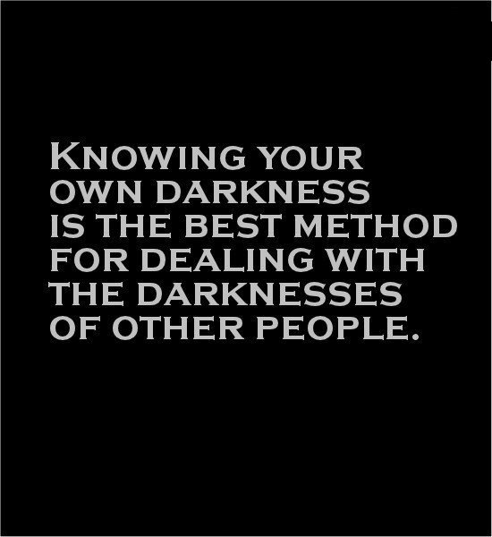 WindowsFrom's tweet image. Knowing your own darkness is the best method for dealing with darkness of other #People.
#quote #ThoughtOfTheDay