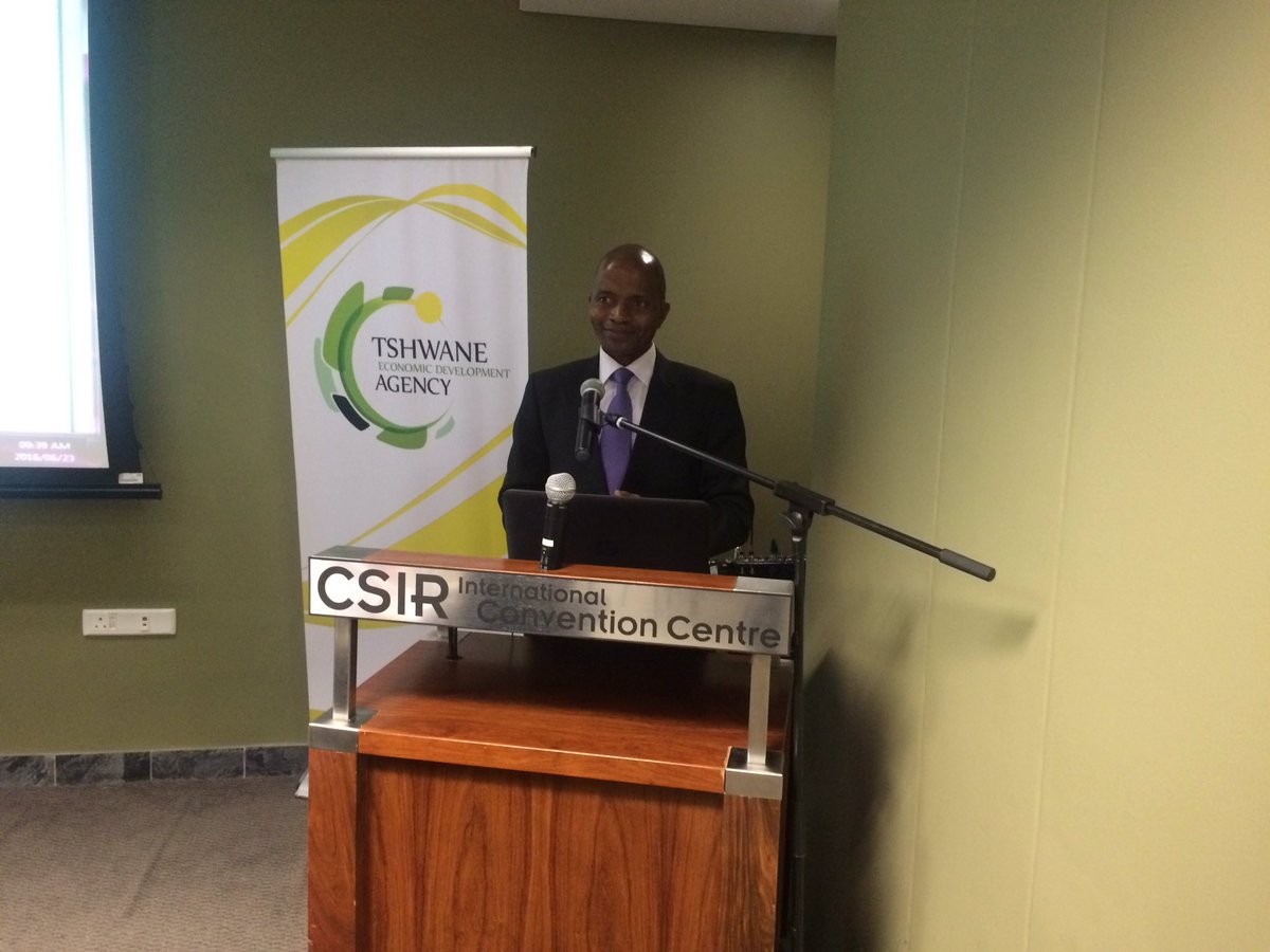 TshwaneEconDev's tweet photo. @VictorAfrica programme director for the #Tedayed2016 discovering the future of business in #Tshwane https://t.co/1KJNi7mPsI