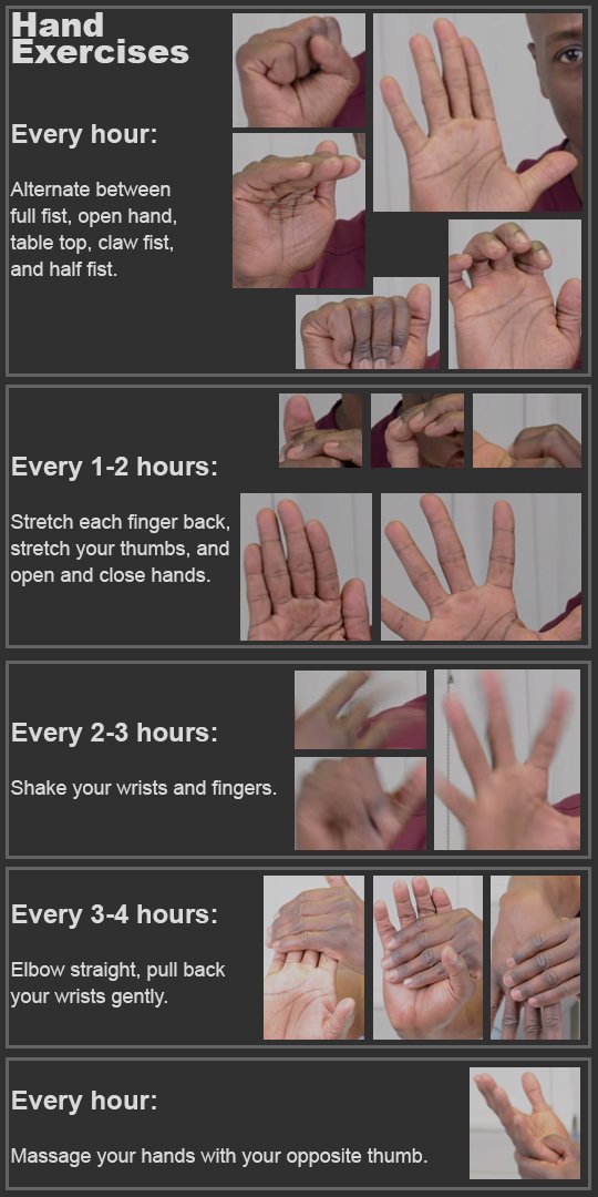 HandTherapistVA's tweet photo. These exercises move your #wrist and #fingers through their normal ranges of motion.  https://t.co/5jPbStm4H2 https://t.co/nwq3RcI8Aq