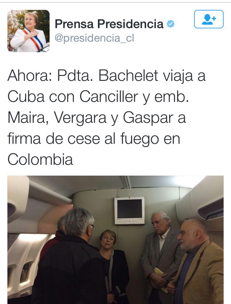 joseantoniokast's tweet photo. Pdta.MB va a Cuba a validar "acuerdo de paz" con las Farc y no es capaz de garantizar paz en la Araucania !! https://t.co/9QcJRD5ufF