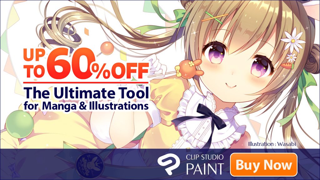 clipstudiopaint's tweet photo. [Up to 60%OFF!] Special Sale
Thu, June 23 – Tue, June 28
Don't miss this chance!
https://t.co/7nwxX3zYJo https://t.co/tipcsonA2H