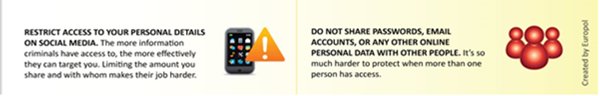 EC3Europol's tweet photo. Taking a moment to consider what you are #sharingonline &amp; with whom can help you safeguard your personal data. https://t.co/EX1oZsM8tm