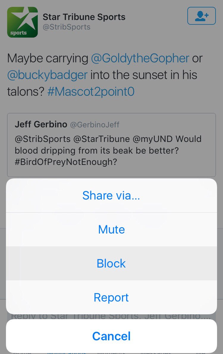 GoldytheGopher's tweet photo. .@StribSports I always thought your logo was green because you liked the color, but now it makes sense #StopStrib https://t.co/93HegX27dV