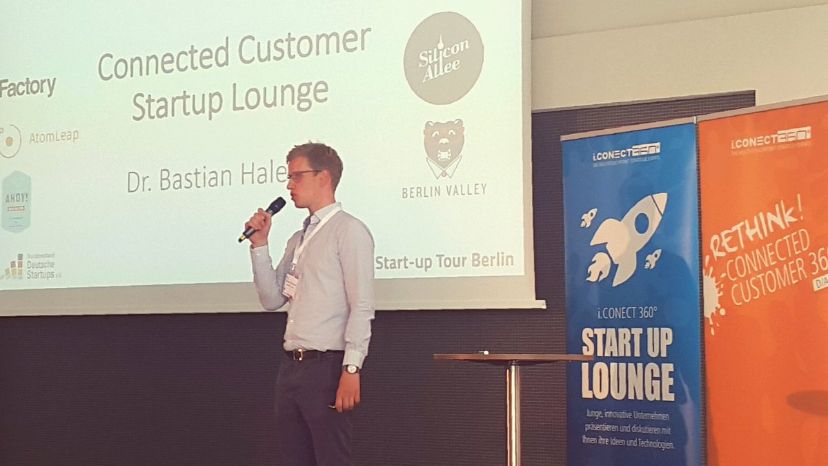 StartupTourBLN's tweet photo. Pitch time! Diesmal mit @CrossEngage @Gpredictive @IlcTechnologies @Implisense &amp; @sentientic! 
#rethinkCRM16 https://t.co/MN7F4HdK8s