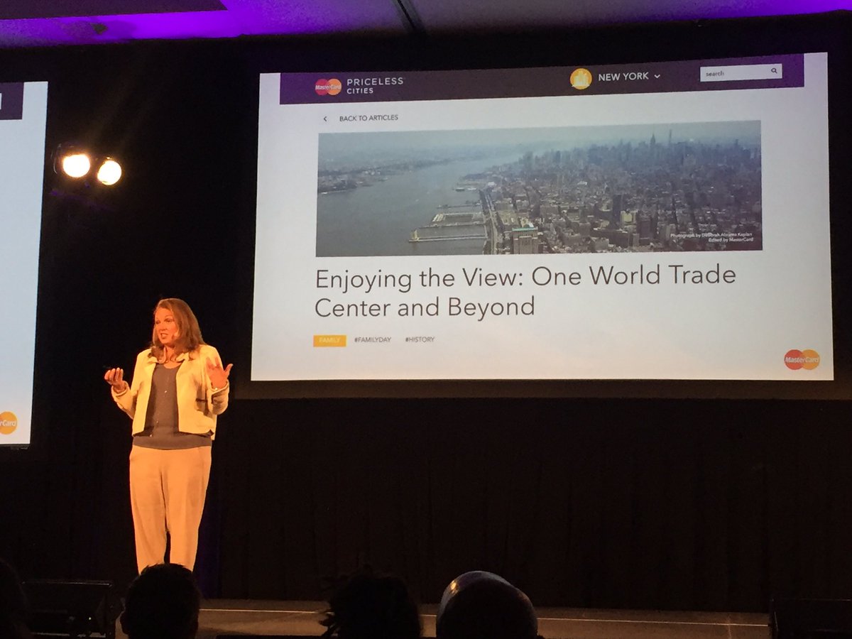 LCReiser's tweet image. Listening to Jill Cress from Master Card, "Experiences has become the currency of arrival" #forward16