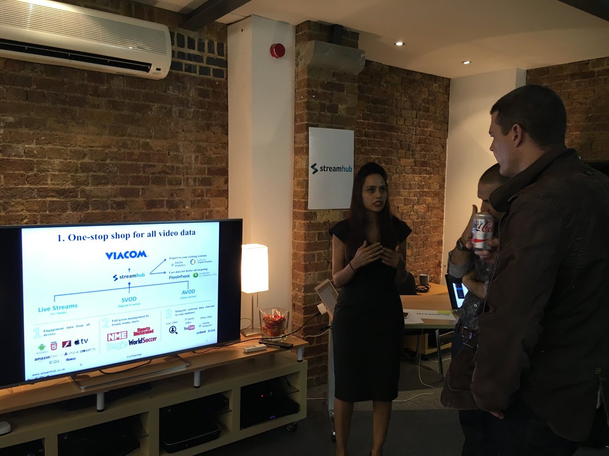 richardwharding's tweet photo. Sam from @streamhubuk engaging yet more people at #LDNTechWeek @TVtriangle https://t.co/2L4imOowZl