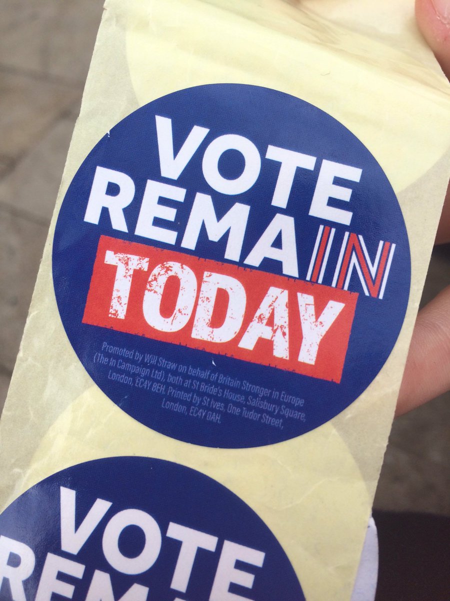 NottsS4E's tweet photo. For stat fans; we've given out nearly 1000 stickers in Old Market Square this afternoon! #VoteRemain https://t.co/TMuMup3aBl