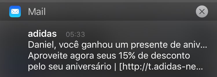 desconto aniversariante adidas