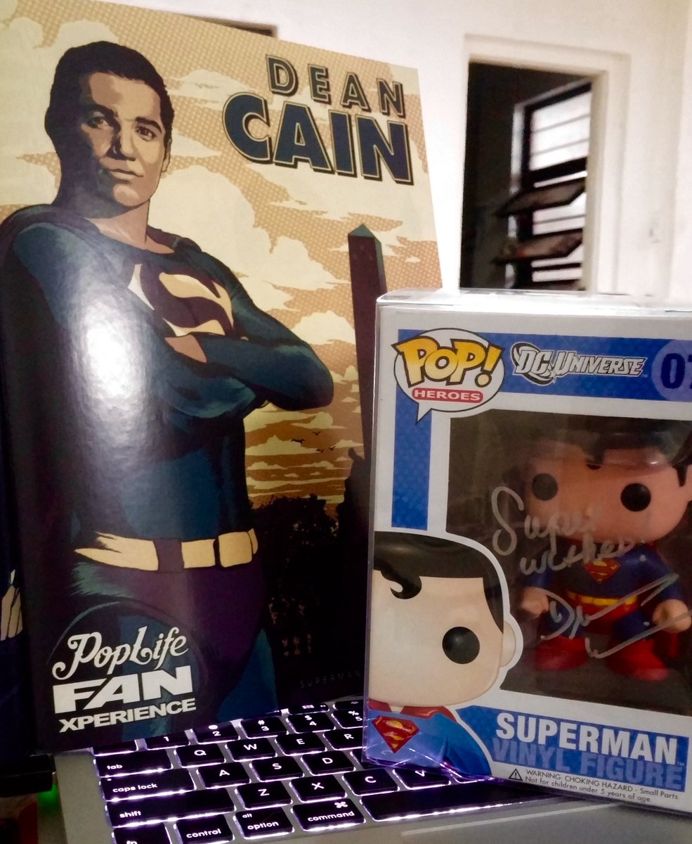 rickyolivares's tweet photo. Didn't get to meet @deancain at #toycon2016 but was able to get a signed @funko Pop. https://t.co/bqePiGEjLw