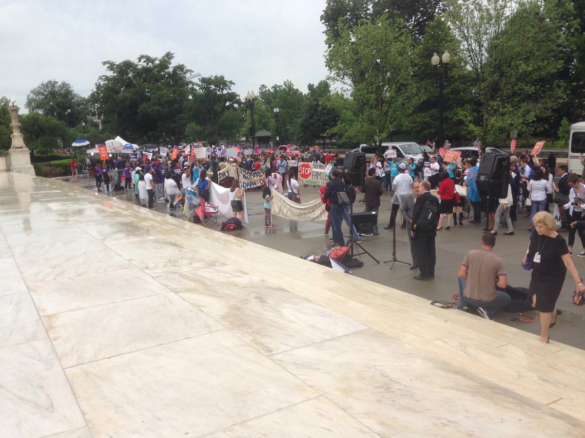kerritalbot's tweet photo. CASA is out in force- Waiting for SCOTUS https://t.co/Bkgjb170XY