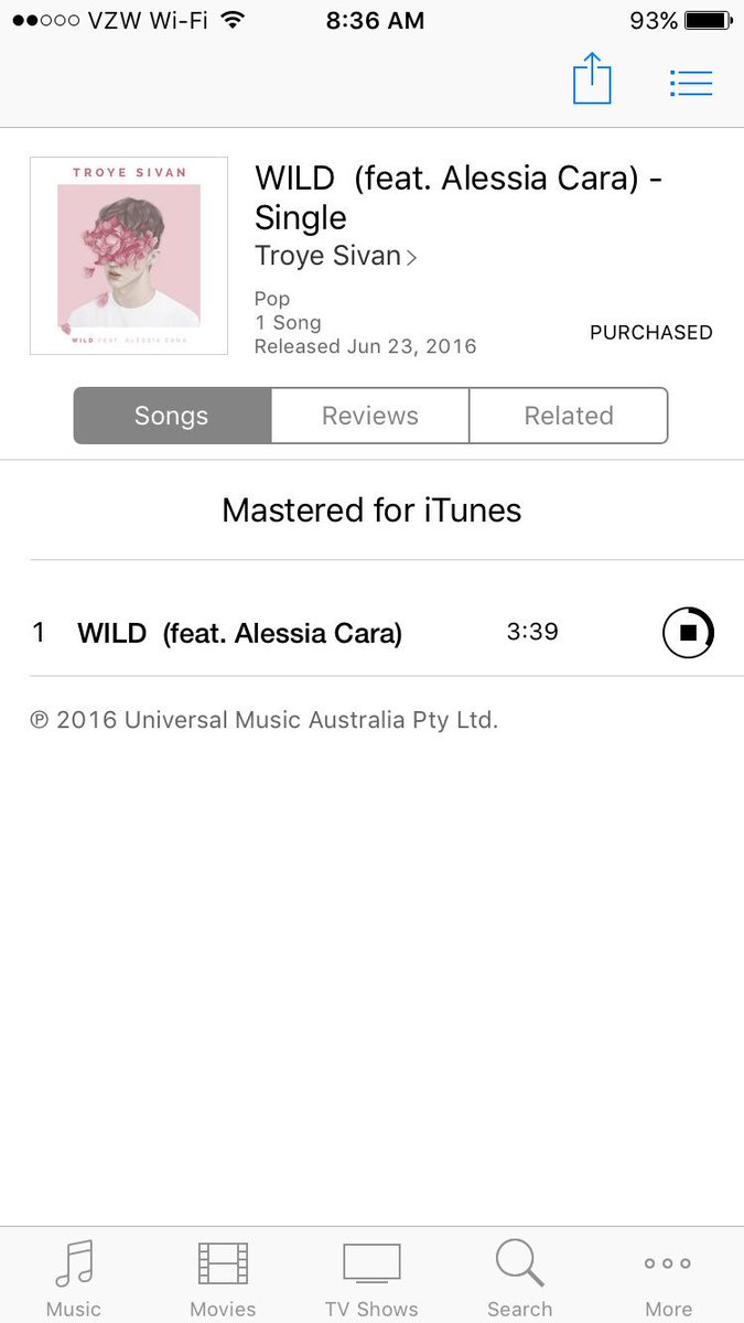 ThisGuyCA's tweet photo. @troyesivan grabbed the new song. Thanks for releasing it ON MY BIRTHDAY!! #TROYEALESSIAWILD https://t.co/80wCvFxCz6