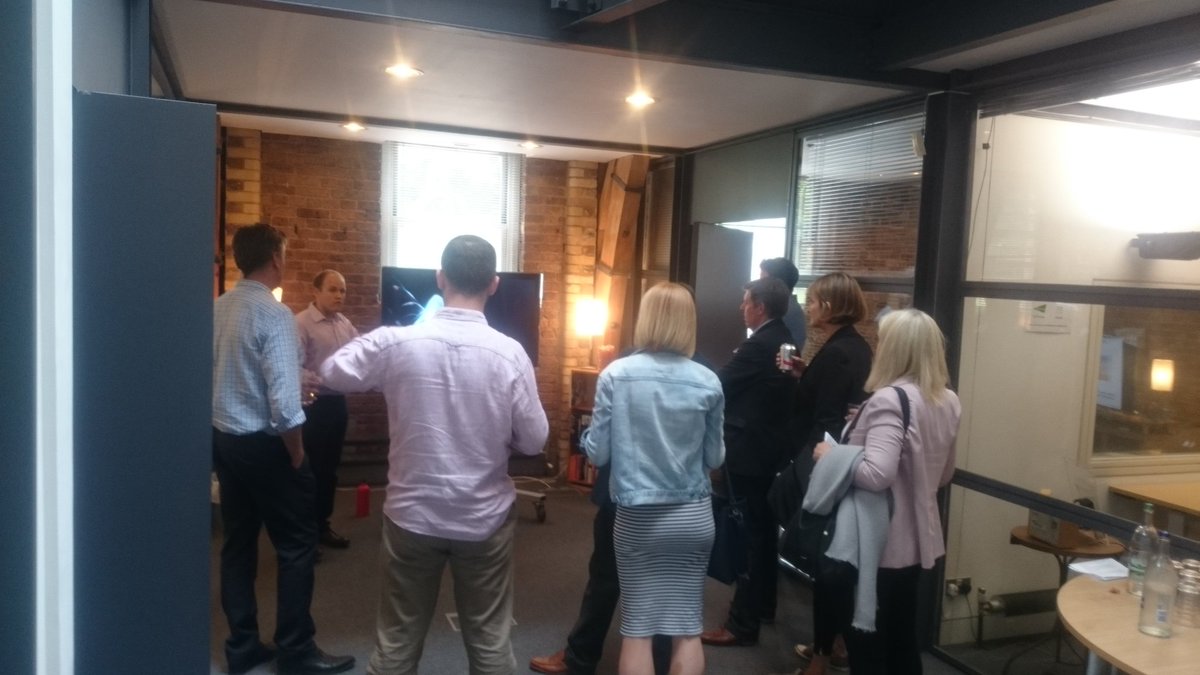 iBurbia's tweet photo. @matthew_walters demos Sky Q at #tvmeetstech #LDNTechWeek https://t.co/avkQ4PW4Vh