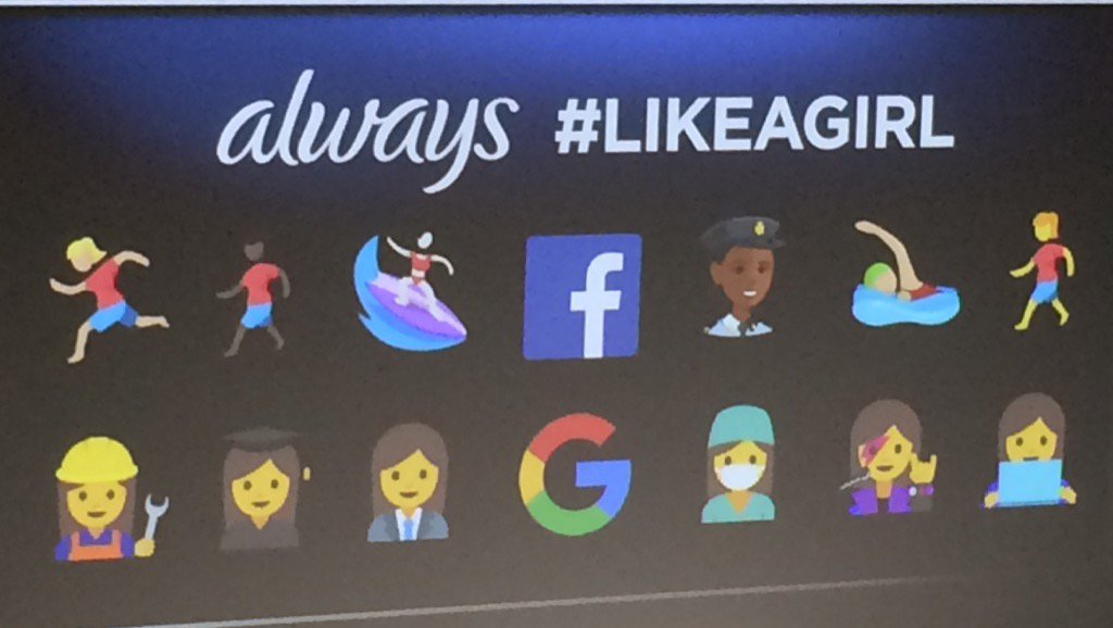 NoelleFlood's tweet photo. Keep up the good work building in to girls' confidence. #CannesLions #LikeAGirl https://t.co/TOEeERVzWk