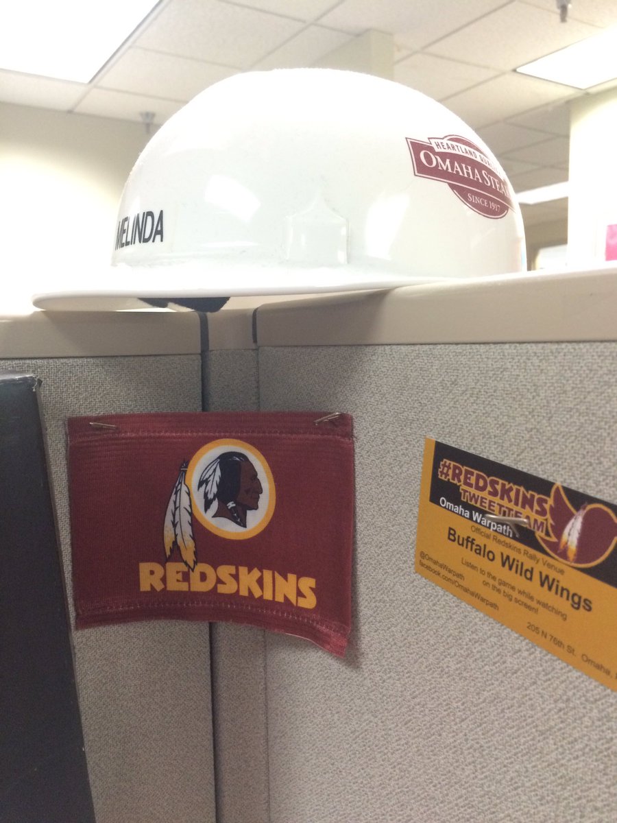 MommaMelP's tweet photo. See @KirkCousins8 @OmahaWarpath  #Redskins are represented at my desk.  #RedskinsTweetTeam #NebraskaTribe https://t.co/nVJvDDDyai