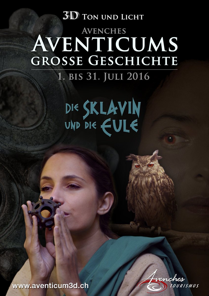 Aventicums Grosse Geschichte als 3D Ton- und Licht-Spektakel in Avenches (1. - 31. Juli) goo.gl/hbFwH8