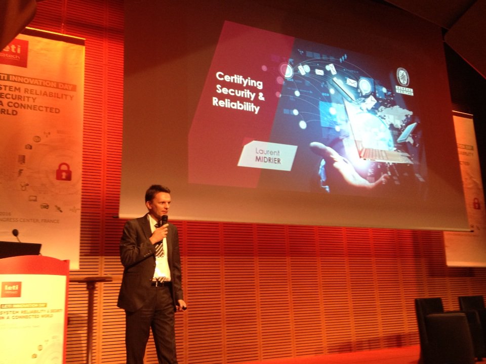 #LetiDay Laurent Midrier from <a href="/BureauVeritas/">𐰚𐰇𐰼𐱅:𐰾𐰃𐰚𐰤</a> talks about certifying, #security and reliability