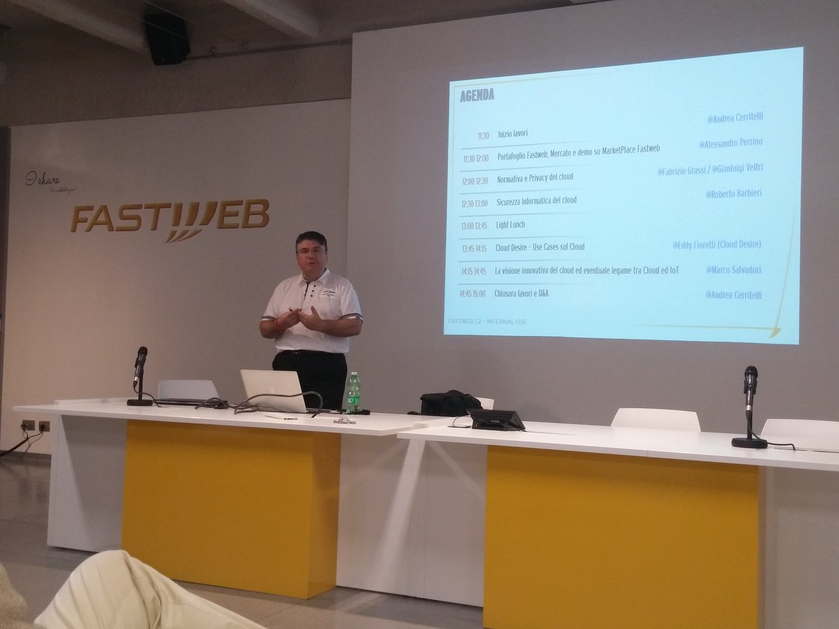 filippo_palermo's tweet photo. In #Fastweb oggi si parla di #CloudComputing con @acerrite e @aperrino con riferimento a #Fastcloud https://t.co/Ln8fAvNvIU