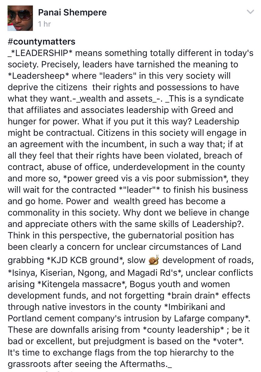 Mashua's tweet image. Six children from the same school impregnated and the excuse to defile the kids it&apos;s &quot;hakuna stima&quot; @HonSeneta TY!!