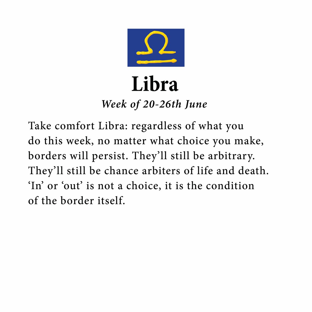 Euroscopes23's tweet photo. Still haven't decided which way to vote? Check ur special #EUref horoscope instalment. #Libra https://t.co/oRqlznHOx1