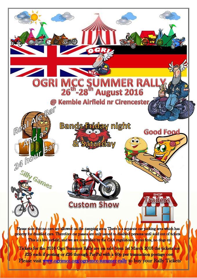 TheMrWibble's tweet image. Only 9 weeks till the #OGRI #Motorcycle #Rally ! Tickets &amp;amp; info on the #OGRIMCC website buff.ly/28TPF5j
