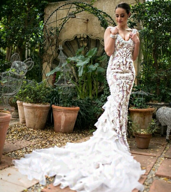 gertjohan's tweet photo. The vintage inspired dress of the beautiful @tina_bella7 #GertJohanCoetzee #gjcbridalcouture #alwayswinning #GJCI https://t.co/hc6gk8u7MA