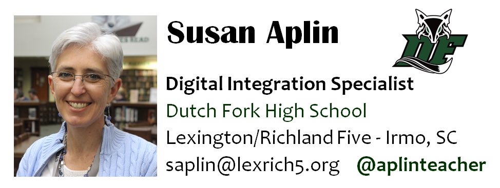 AplinEDU's tweet photo. Thanks to @Kitty_Tripp I have my digital business card ready for #ISTE2016 #paperless https://t.co/Oyp6MlTpPn