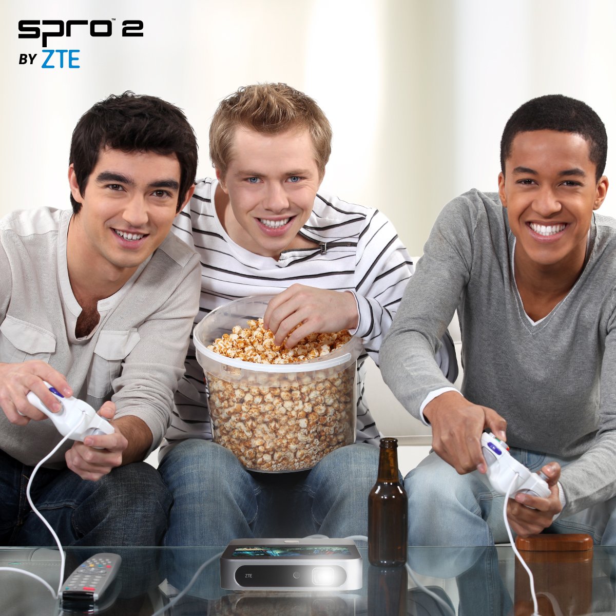 ZTEDevice's tweet image. Spend your night in with your buddies and game with Spro2 on your wall! #Spro2