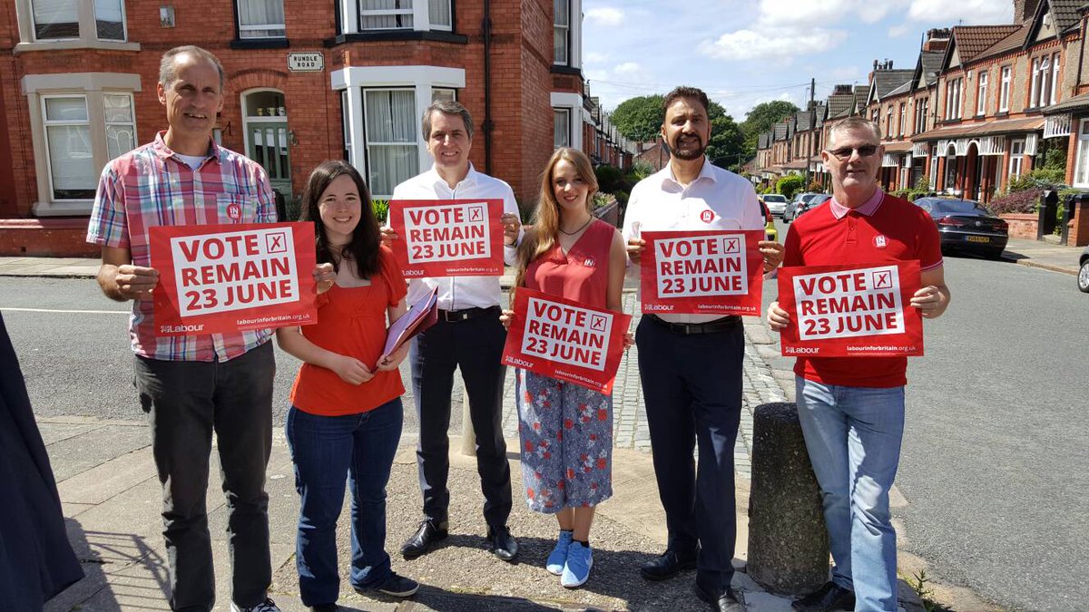 MetroMayorSteve's tweet image. Out on the doorstep today with @Bill_Esterson and @akhanmep campaigning for Britain to #Remain in the #EU