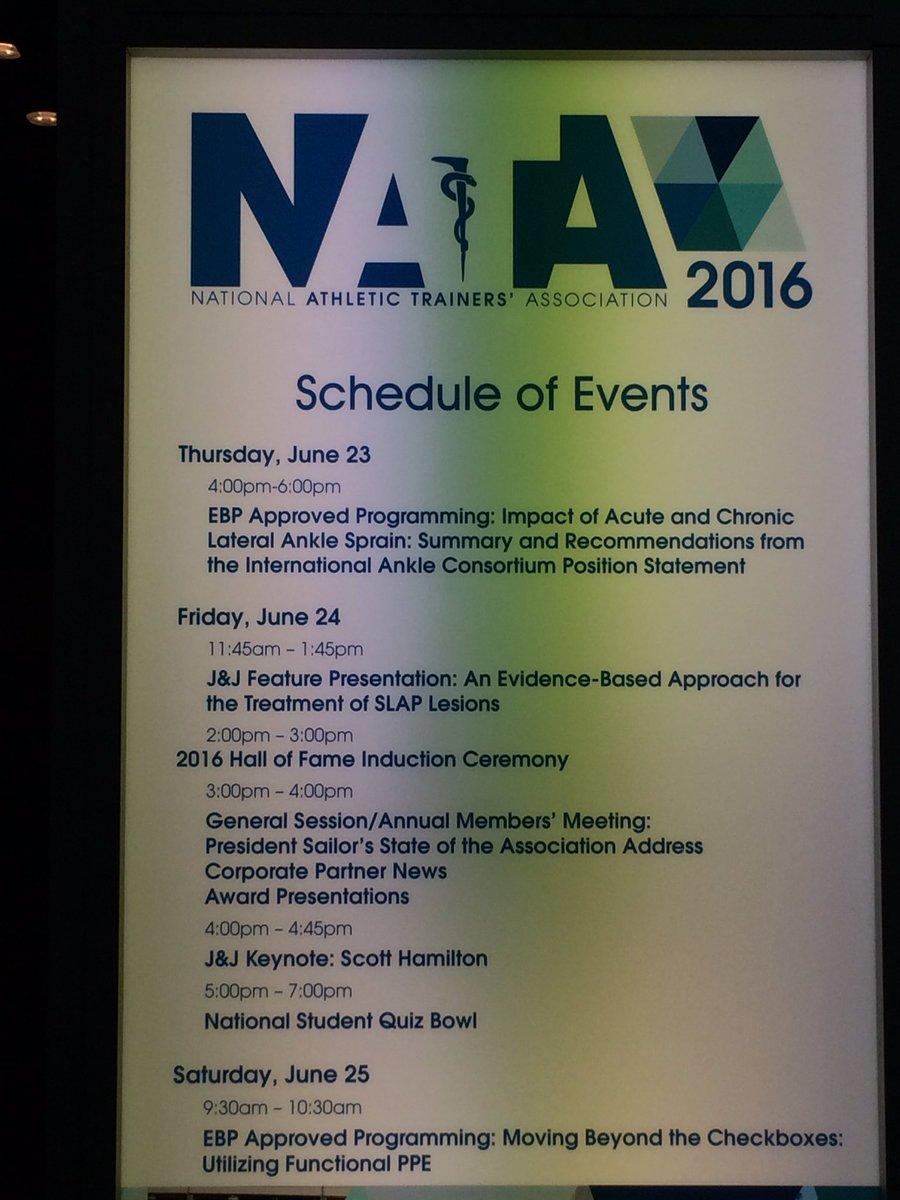 EamonnDelahunt's tweet photo. Looking forward to presenting at EBP symposium later today with @gribblepa &amp; Dr. Carrie Docherty #NATA2016 https://t.co/BWgNb4urxV