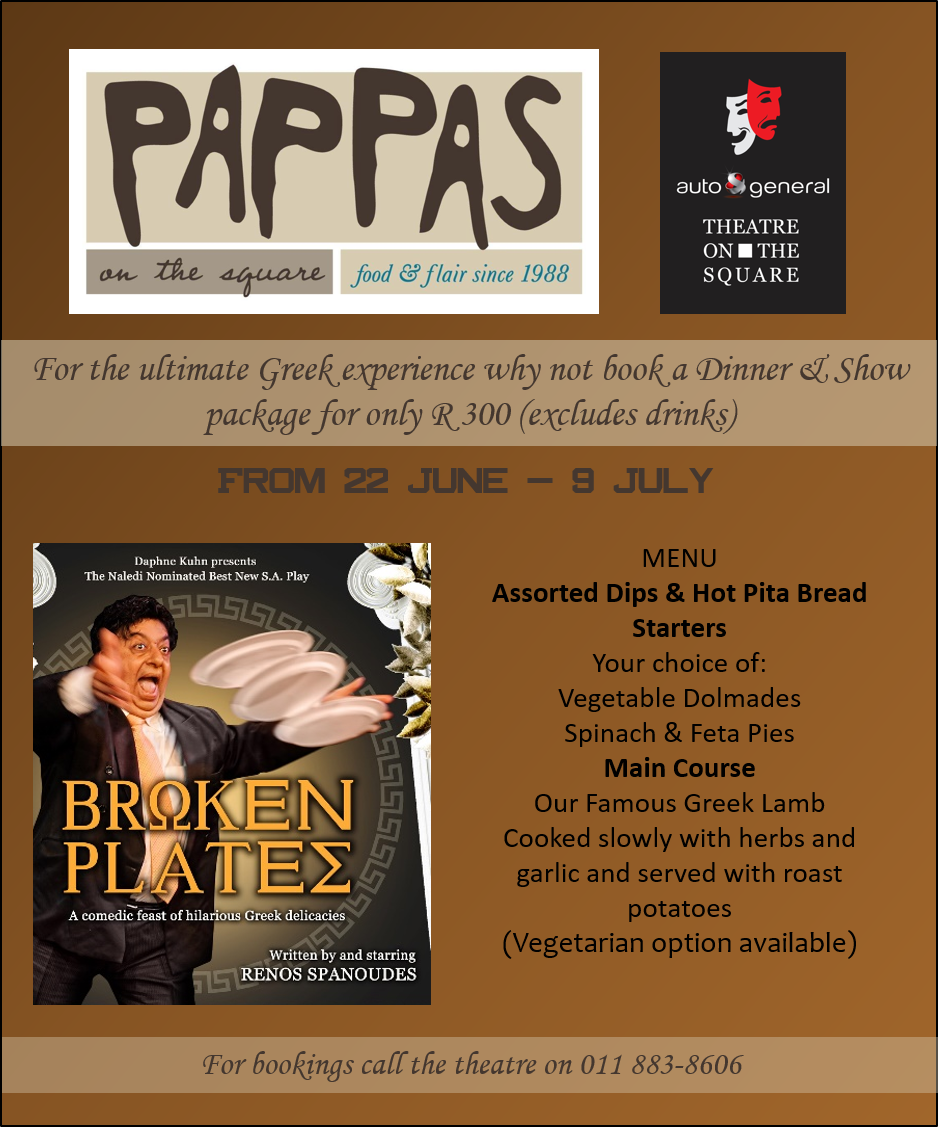 Have you bought your Dinner and Show Package for Broken Plates? @NelsonMandelaSq #BrokenPlates