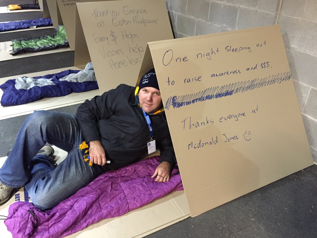 BrettWilsons's tweet photo. One night sleeping out rough can make a difference. #CEOSleepoutAU https://t.co/NhEfwURAuf