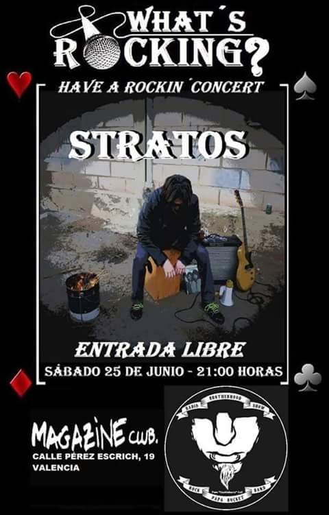 StratosVlc's tweet image. Este sábado a las 21h completamente gratis!!!!