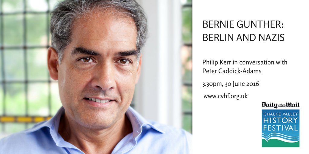 ChalkeFestival's tweet photo. Philip Kerr be at #CHVF to discuss his work & reveal thoughts about the Third Reich period https://t.co/1hIs3pDhZk https://t.co/VuyGgRXXcv