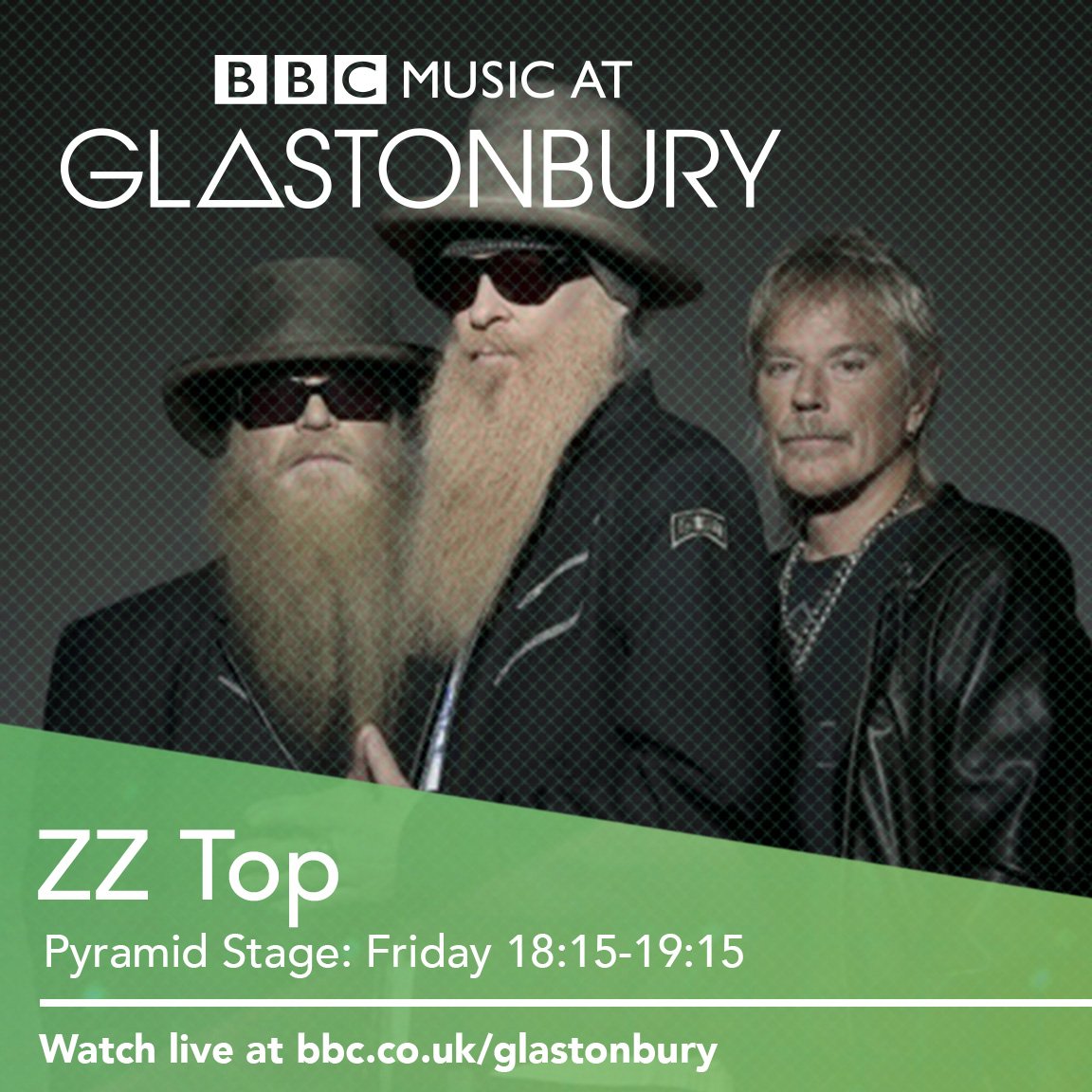 ZZTop's tweet image. We're going to be live streaming from @GlastoFest! Let's ROCK all around the world! zztop.com/2016/zztop-liv…
