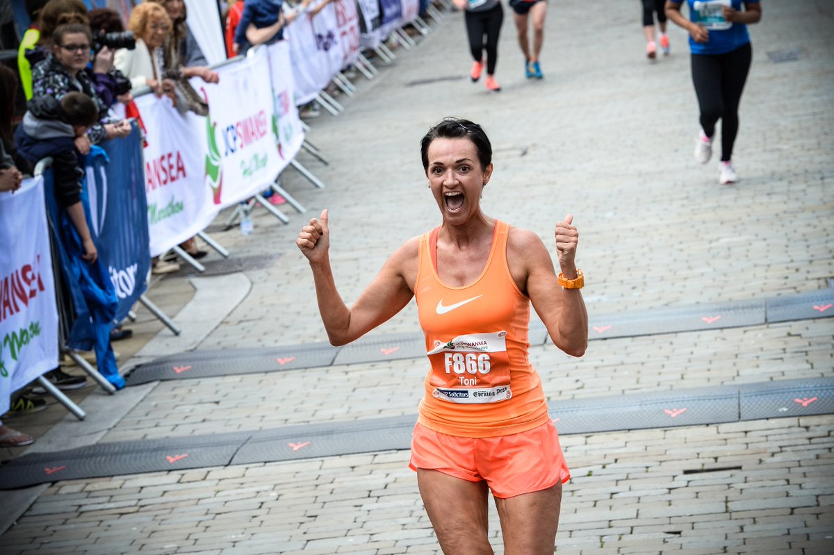 Swansea_HM's tweet photo. COMPETITION: The best finishing line photo at this years race will be win a FREE place to our 2017 Race. #Smile https://t.co/8R0bQypQee