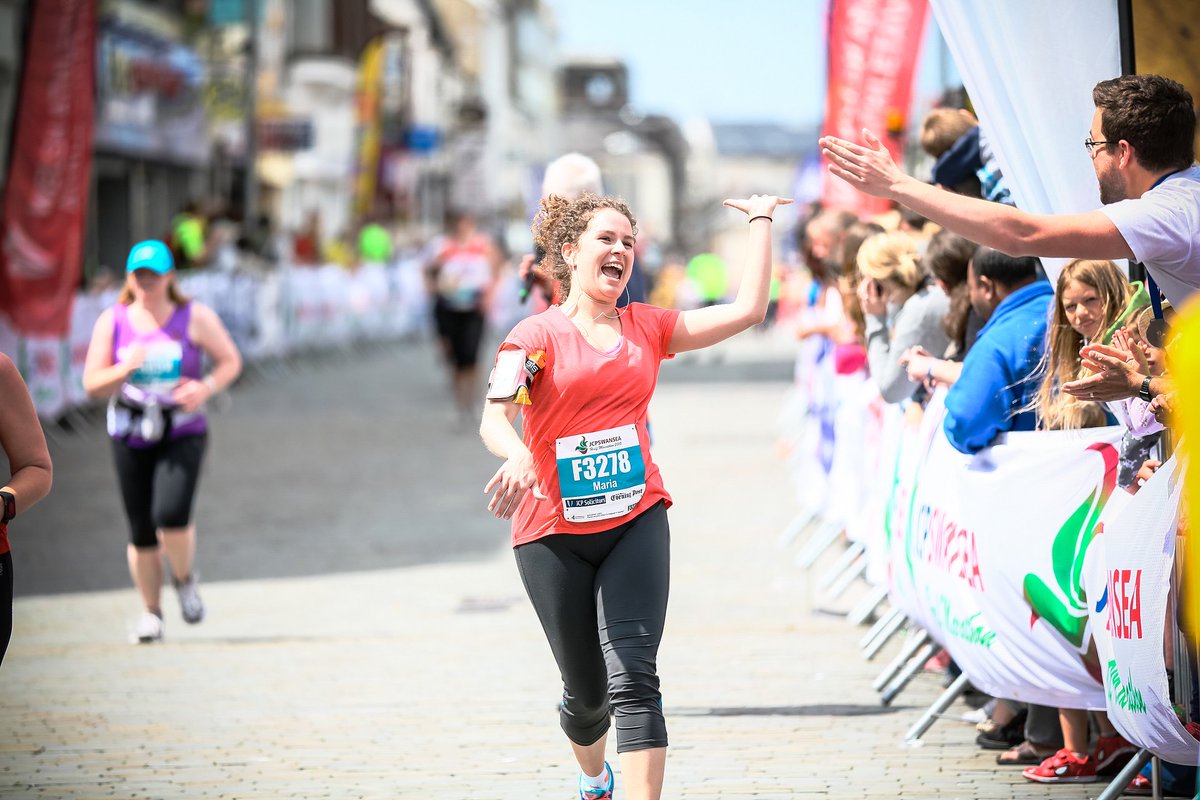 Swansea_HM's tweet photo. COMPETITION: The best finishing line photo at this years race will be win a FREE place to our 2017 Race. #Smile https://t.co/8R0bQypQee