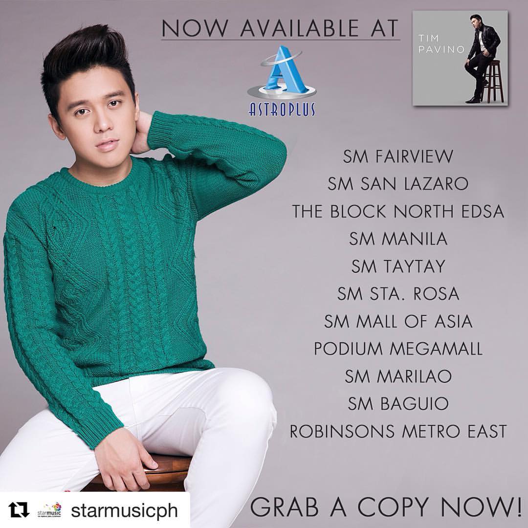 TimPavino's tweet photo. #Repost @starmusicph with @repostapp
・・・
Tim Pavino's self-titled album is now available... https://t.co/ZXHdvS1R2U https://t.co/wISWXmHVMB