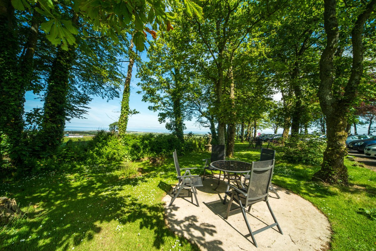 A beautiful sunny day to enjoy our gardens and views over the Solway....
