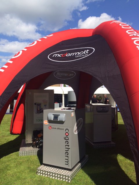 #Cogetherm by #woodco at #RHS2016 in Edinburgh. Heat and electrical power from biomass. Visit <a href="/MDGteam/">McDermott Group Ltd</a>