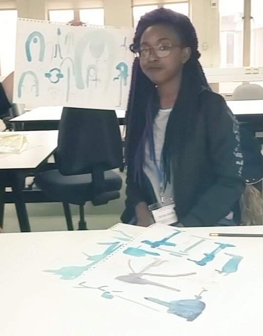 Skietchy's tweet photo. I think I had rather a wacky time at the Graphic Design workshop at the #DMUTaster @dmuenquiry https://t.co/RLb2CaJijb