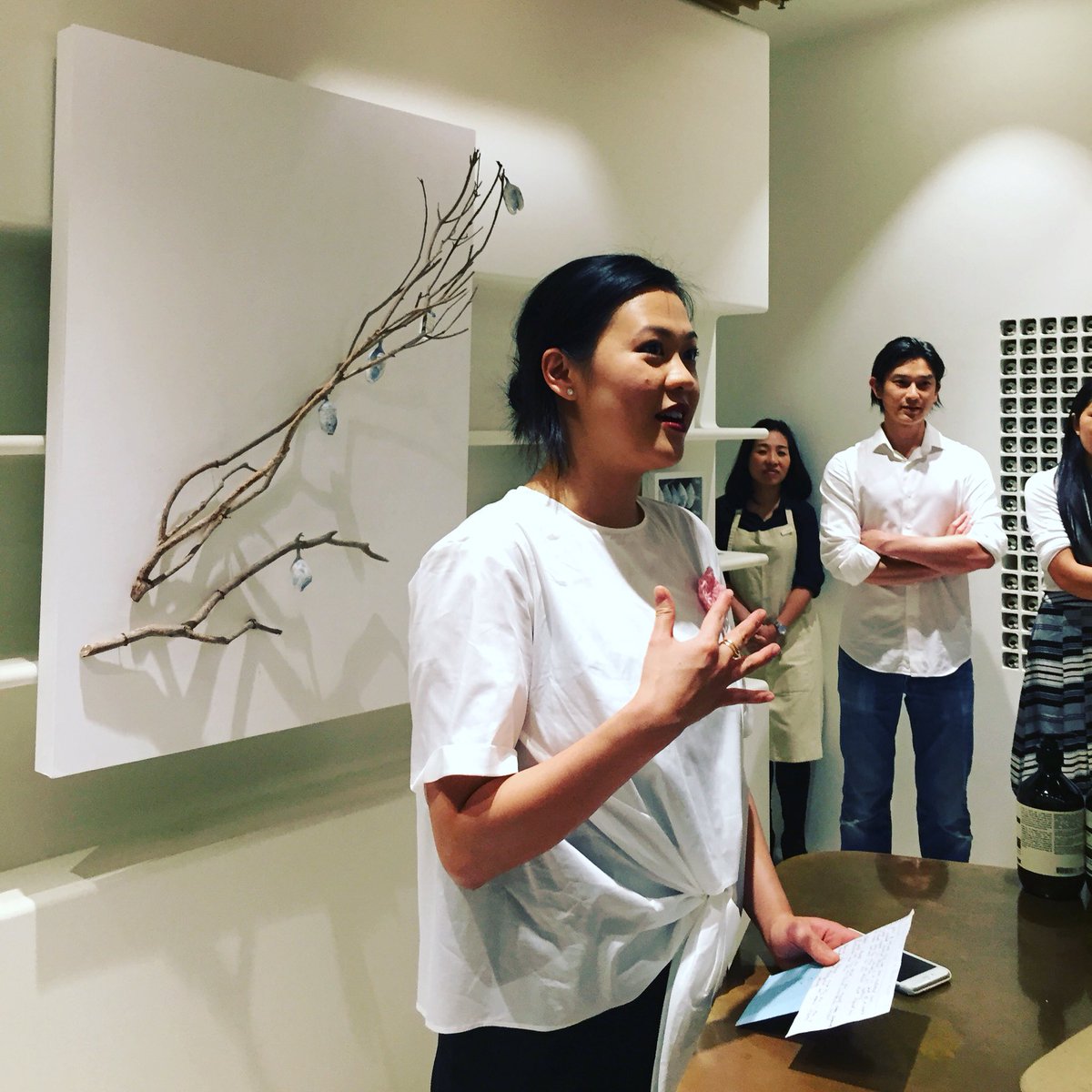 mssoxford's tweet photo. Congratulations to our talented art technician Eva on the opening of her art exhibition! #wis_hk https://t.co/clXNaekeFt