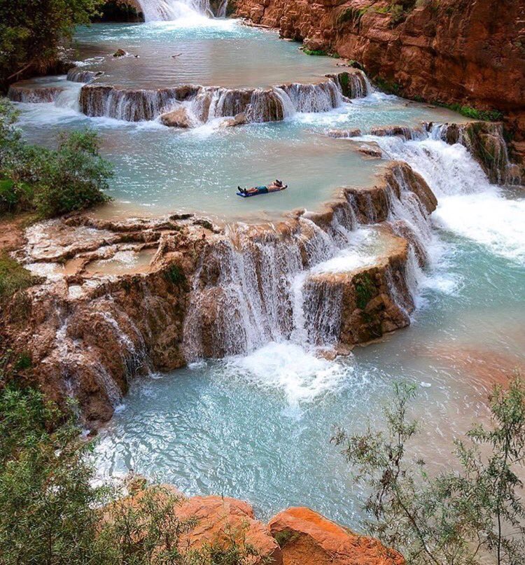 uberplanet's tweet photo. Havasu Falls, Arizona, USA. https://t.co/DWuc9Cb4U6