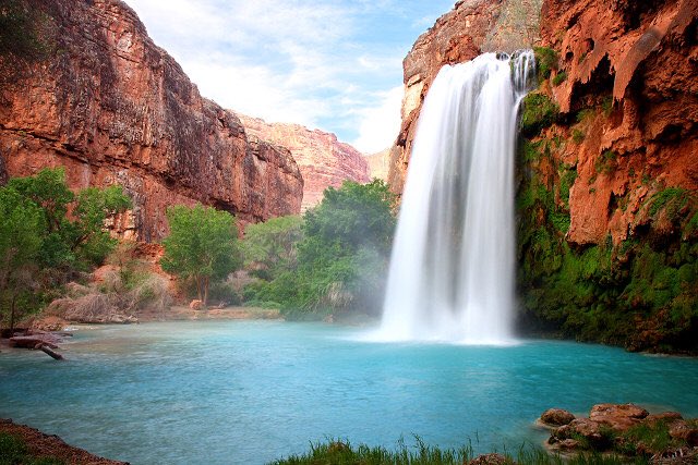 uberplanet's tweet photo. Havasu Falls, Arizona, USA. https://t.co/DWuc9Cb4U6