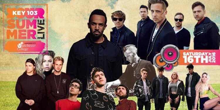 maximumpop's tweet photo. WIN! 1 of 2 pairs of tickets to @KEY103 Summer Live in Manchester! Follow us and RT to win. Closes 30/06 https://t.co/rCaifKjYmk