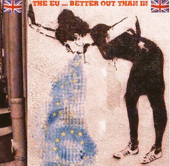 TheBritishMale's tweet photo. Banksy makes an eloquent point:
#VoteLeave https://t.co/ocnt6Hrn4Y