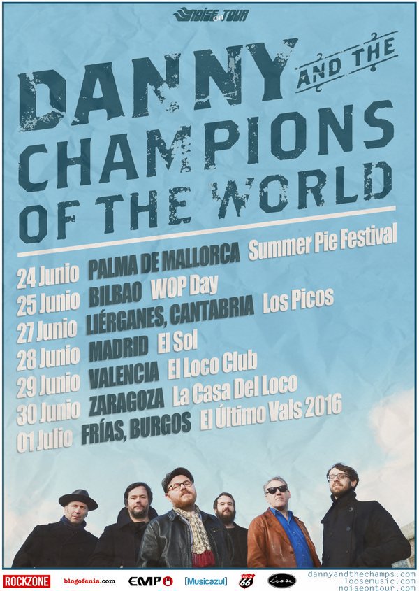 LooseMusic's tweet photo. ESPAÑA: Danny &amp; The Champions Of The World (@Dannythechamp) are on tour! https://t.co/Gaddmmsxbu
