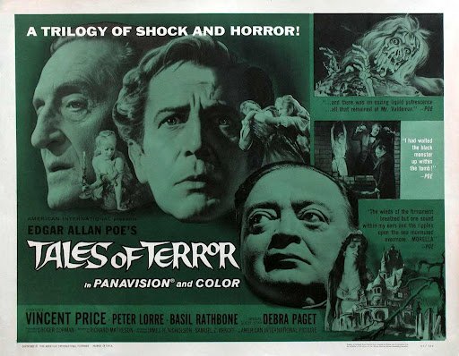 bloodyhorrific's tweet photo. Our movie tonight, Roger Corman's Tales of Terror from 1962, featuring Vincent Price, Peter Lorre #Horror https://t.co/a5lfvyEFBZ